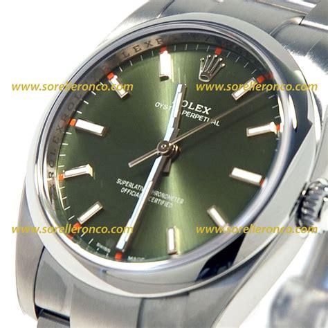 rolex oyster perpetual 34mm verde nuovo|rolex oyster perpetual price guide.